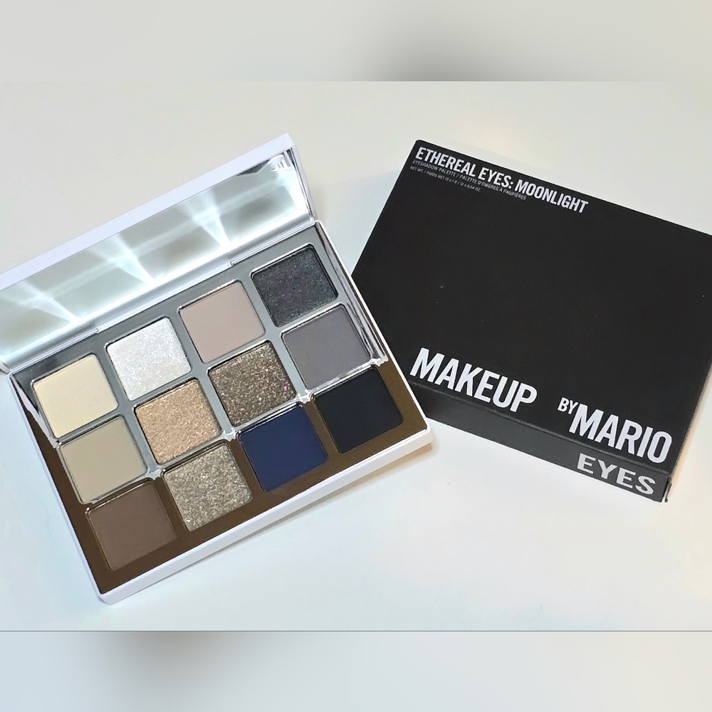 MAKEUP BY MARIO Ethereal Eyes Moonlight Palette with Cream, Gold, Blue, Brown